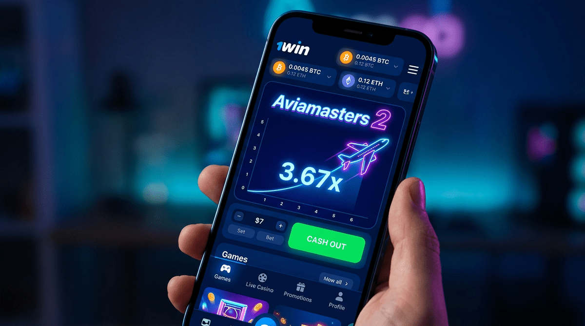 Aviamasters 2 на мобильном телефоне — 1Win казино